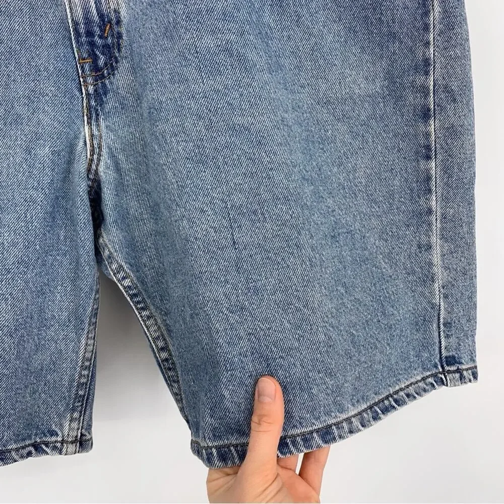 VTG LEVI'S Orange Tab 550 Relaxed Jean Shorts Blue Denim 38